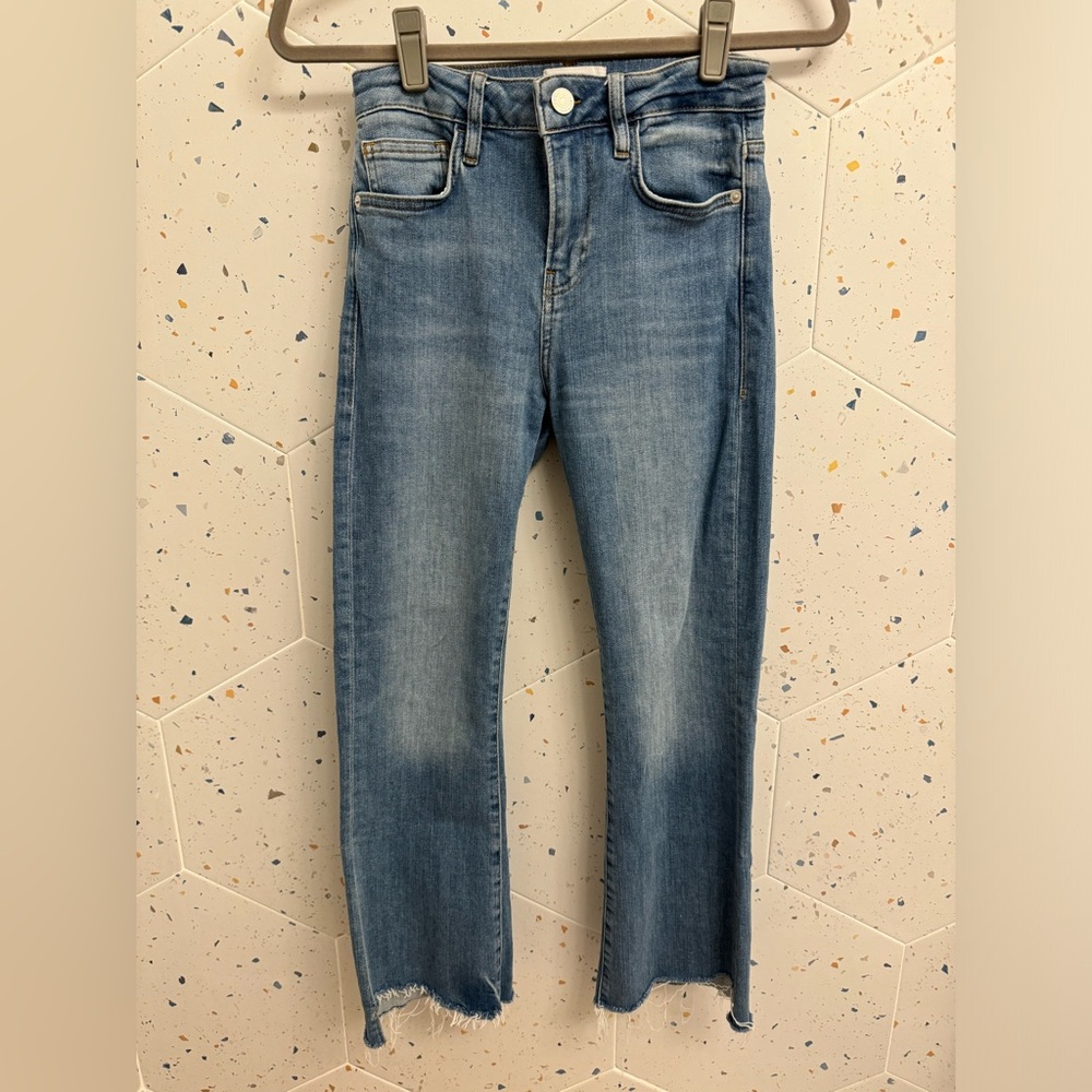 Frame Le Crop Mini Boot Cascade Hem - Wavey - Size 26